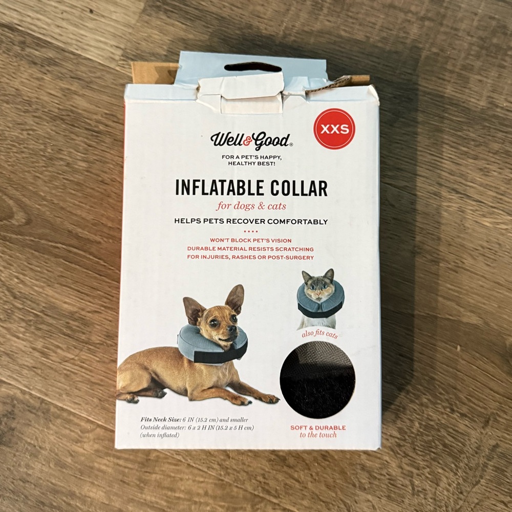 Well & Good Inflatable Pet Collar XXS